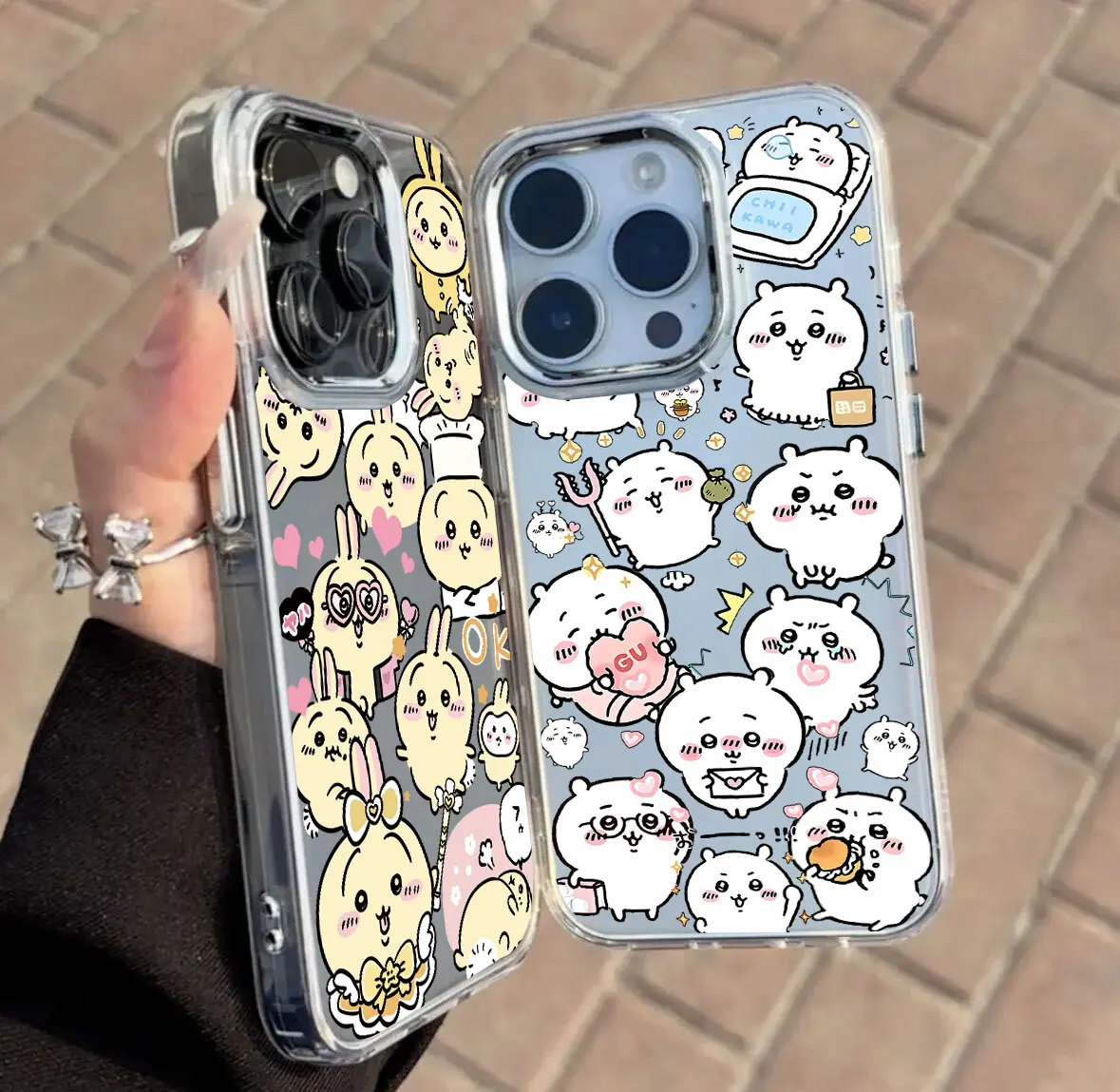 Preciosa y divertida funda de teléfono Chiikawas para Xiaomi Mi 15 14T 14 12T 11T 11 Lite Poco X7 X6 F5 F6 X5 X4 X3 GT Pro 4G 5G transparente - imagen 3