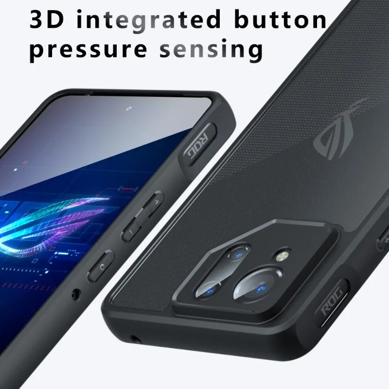 Para ASUS ROG Phone 9 / 9 Pro funda mate ELVEV sensación de piel PC dura + carcasa trasera protectora de TPU - imagen 5