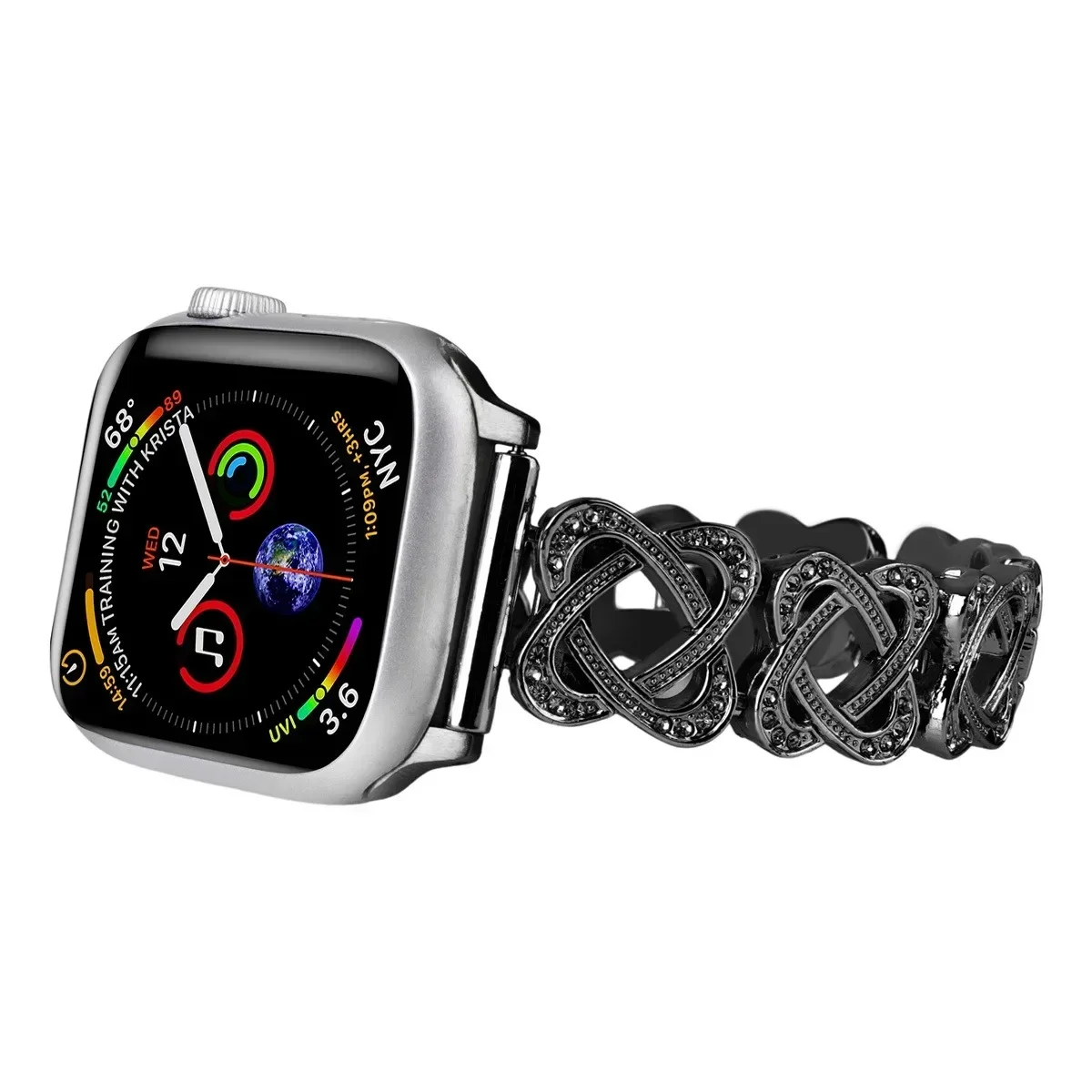 Correa de reloj para Apple Watch 42/44/45/46/49mm 40/41mm correa de reloj de moda de Metal para reloj Ultra3/2 SE3/4/5/6 serie 11/10/9/8/7/6 - imagen 4