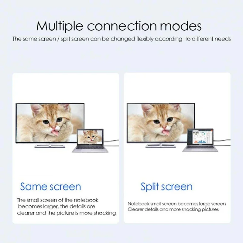 Cable USB C tipo C a adaptador HDMI 4K 60Hz Cable convertidor HDTV para iPhone 15 convertidor de TV MacBook Air iPad Samsung portátil - imagen 5