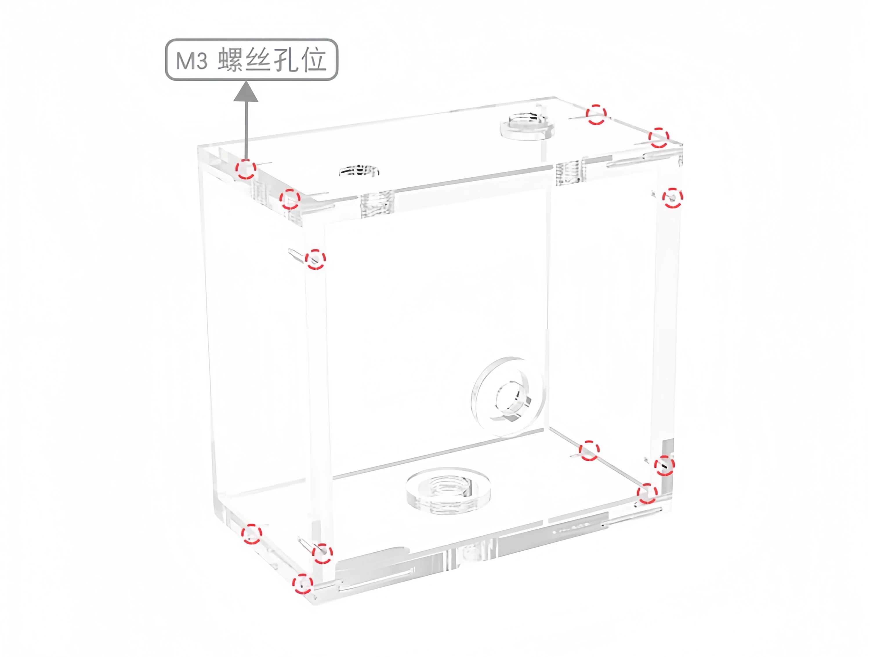 Tanque Acrílico Transparente Refrigeración Líquida PC – Doble Óptico - imagen 2