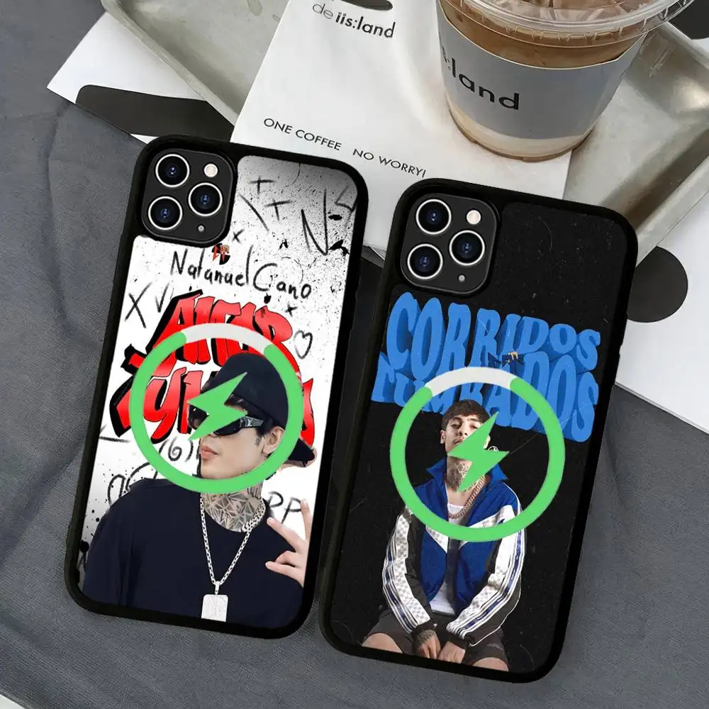 Funda de teléfono Natanael Cano Rapper CT, funda magnética para iPhone 16 14 13 12 11 15 Pro Max Plus para cubierta de carga inalámbrica Magsafe - imagen 3