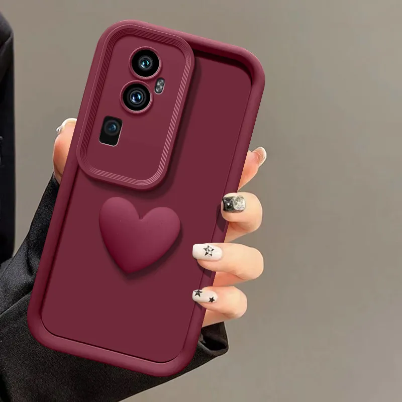 Love Heart-funda protectora de silicona para lente de cámara, cubierta de teléfono para OPPO Reno 10 Pro Plus - imagen 4