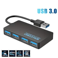 Hub USB de 4 puertos USB/Extender de concentrador tipo C 2,0 3,0 adaptador divisor de velocidad rápida estación de acoplamiento 4 en 1 Cable USB para ordenador PC