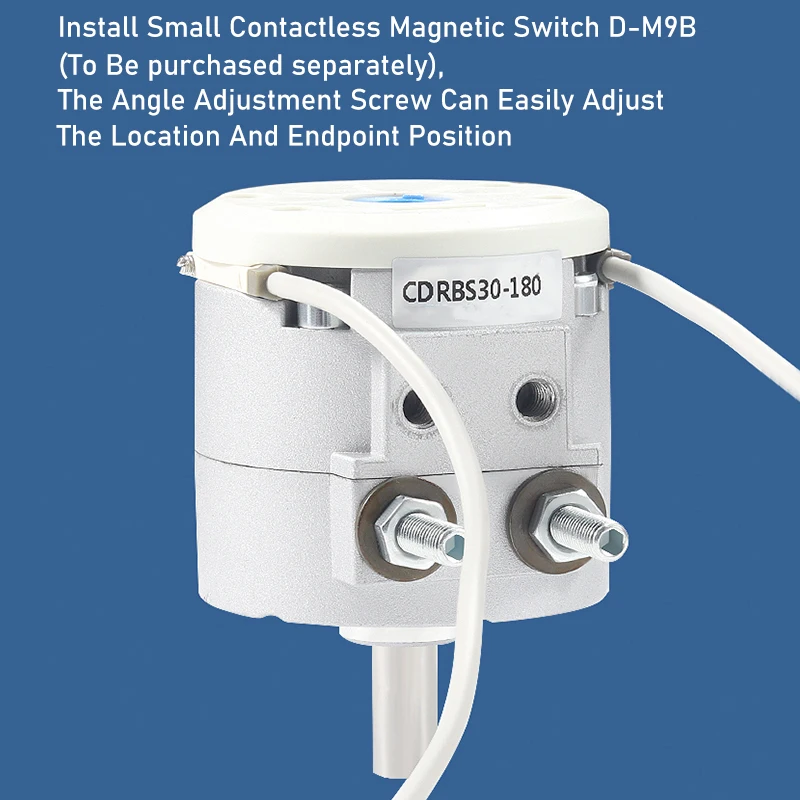 CDRS10-15-20-30-40-90 Cilindro neumático de aire oscilante giratorio de 180 grados - imagen 3