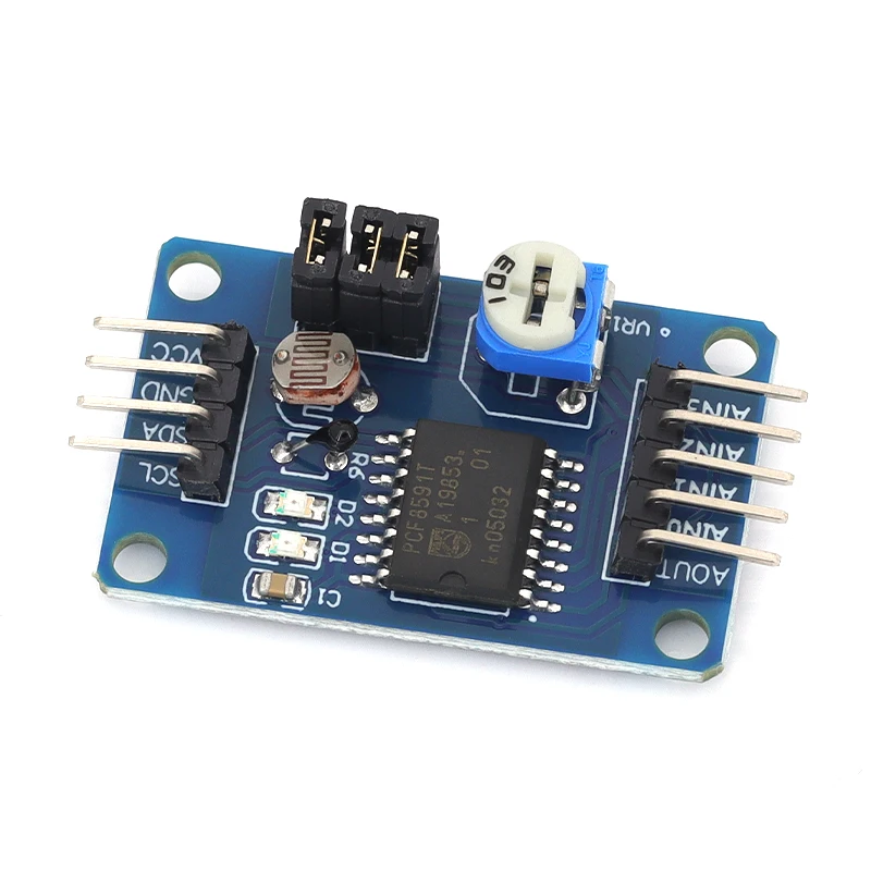 Stlxy 1/5/10 Uds PCF8591 módulo de iluminación de temperatura convertidor ADC/DAC módulo Sensor de conversión Digital analógico - imagen 4