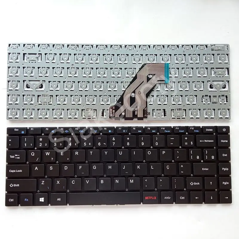 BR-teclado de ordenador portátil brasileño para Zyrex Pro A7410 Q14UHR X318B 211126, reemplazo de teclados de ordenador portátil - imagen 4