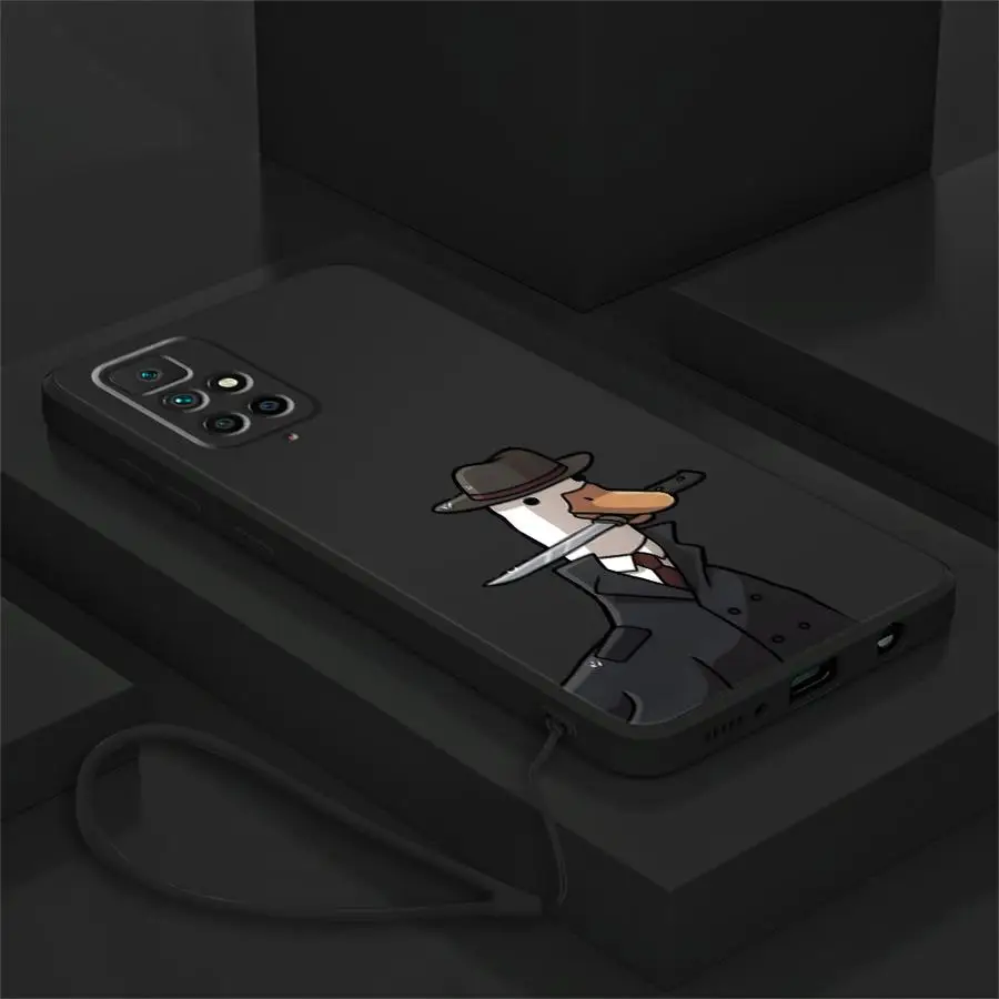 Funda de pato y gato de dibujos animados para Xiaomi Redmi A3x 14C A2 A1 13C K60 9 8 10 12C K40 funda suave - imagen 3