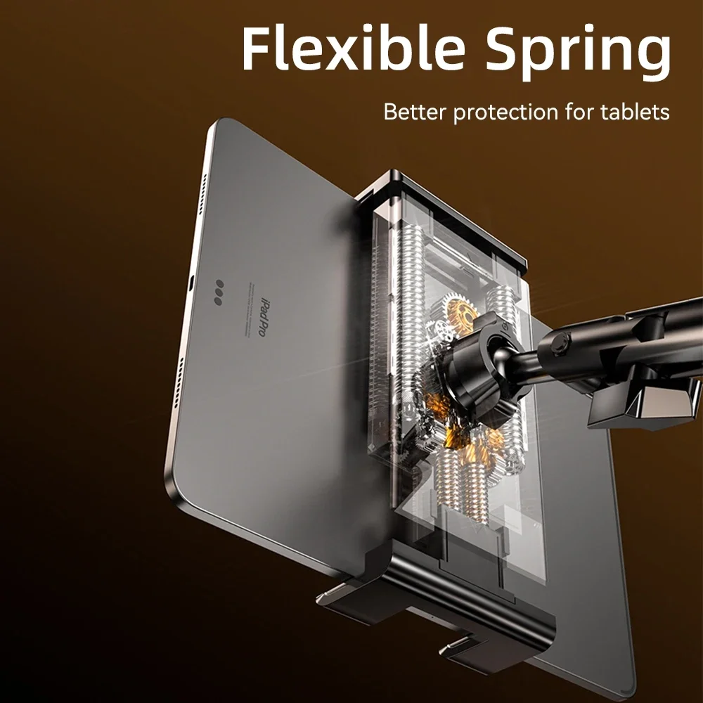 Para iPad Air 11 M2 2024 Soportes Soporte para tableta Soporte de escritorio con 360 ° Soporte de brazo de metal plegable ajustable para tabletas telefónicas - imagen 2