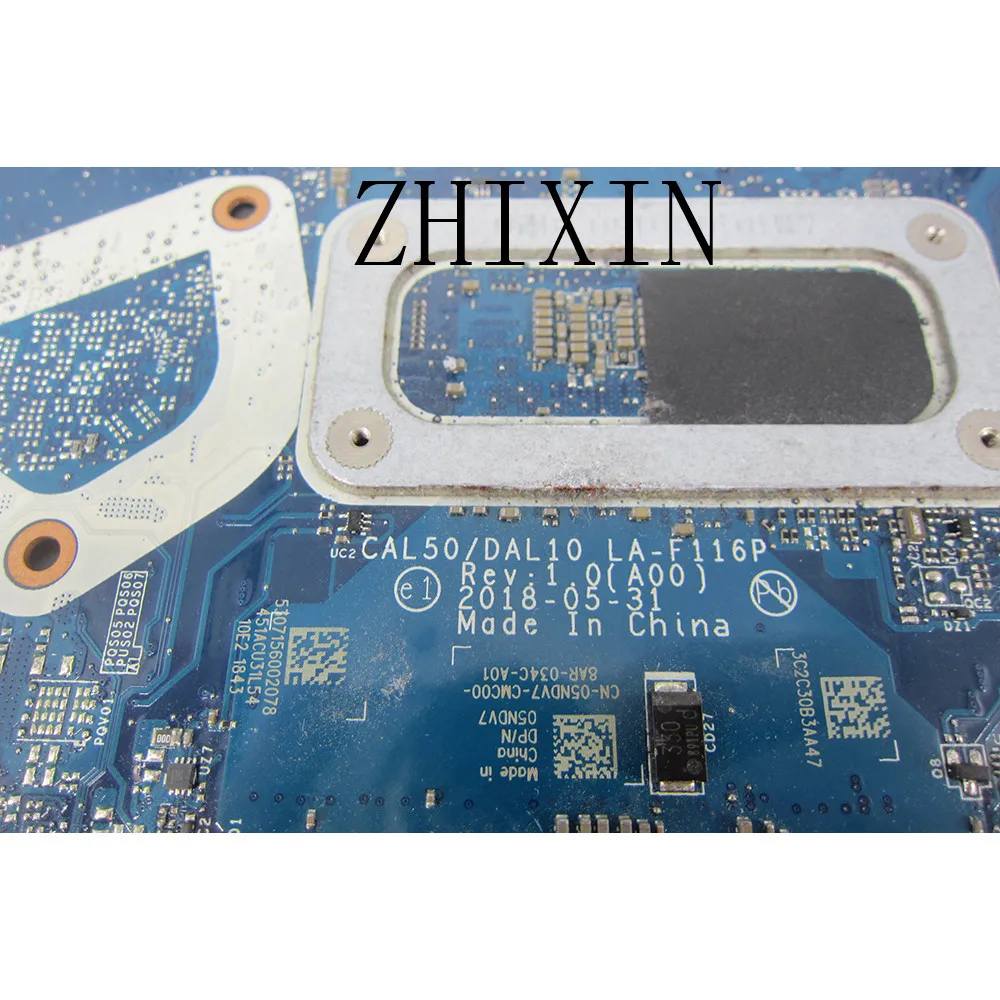 Yourui para la placa base del ordenador portátil DELL Latitude 3490 3590 con I3-8130U CPU CN-05NDV7 05NDV7 placa base LA-F116P prueba completa
