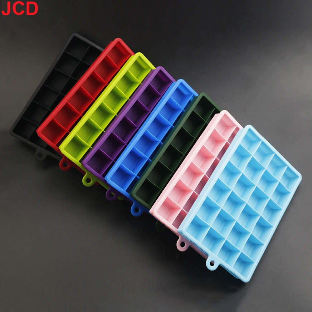 Bandeja de hielo de silicona con tapa/sin tapa, caja cuadrada auxiliar para alimentos, puré, queso, gelatina, Bar, herramienta de cocina, cubo de cóctel, 1 Uds. - imagen 4