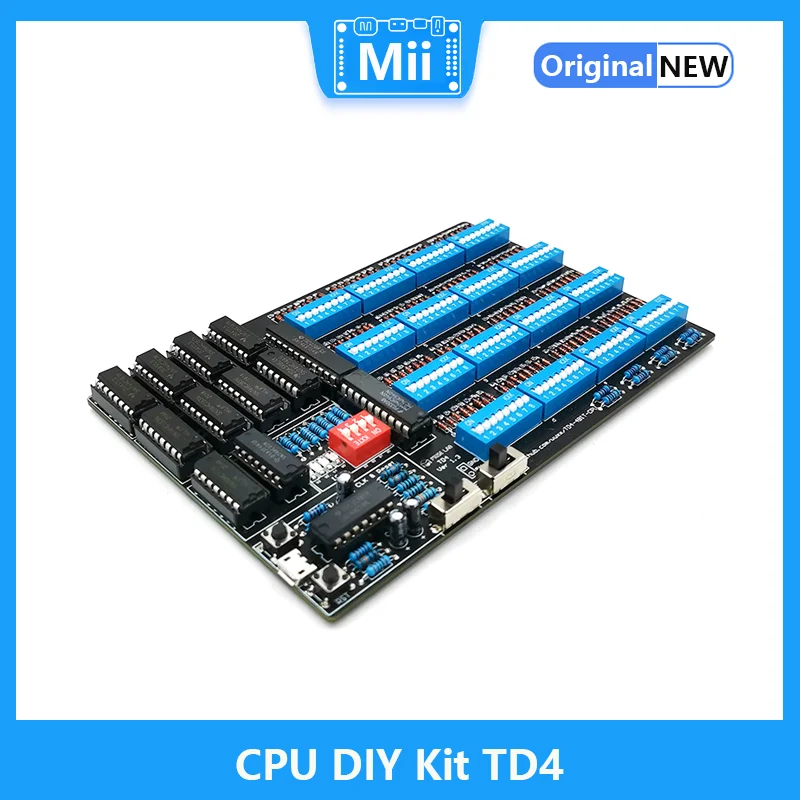 Kit de bricolaje de CPU TD4, crea una CPU simple de 4 bits usted mismo, Software y Hardware de código abierto que incluye PCB y todos los componentes - imagen 3