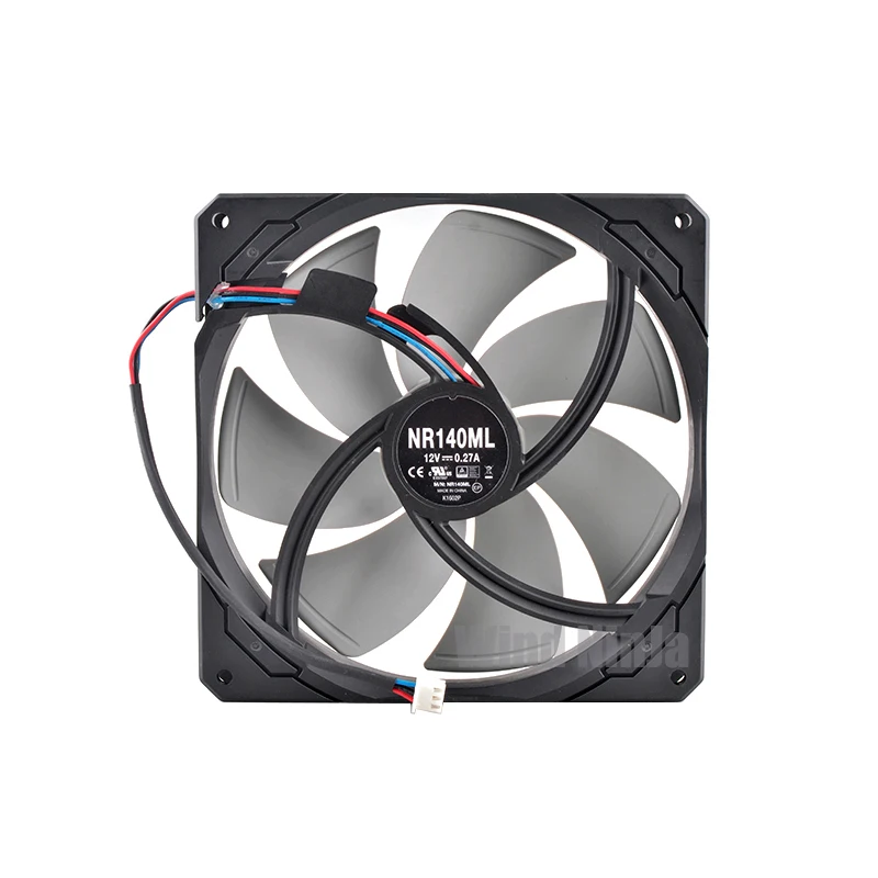 Ventilador de refrigeración NR140ML para serie RMx, 14 cm x 140 mm x 25 mm, DC12V 0,27 A, 850 W (2021) Fuente de alimentación, ventilador con cubierta de computadora de 140 mm - imagen 2