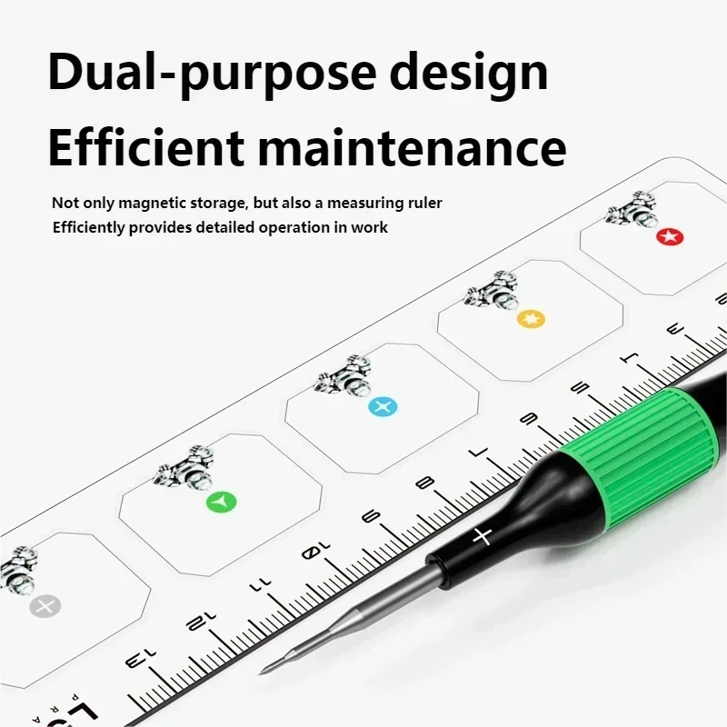 LUOWEI LW-333 Almohadilla de almacenamiento de tornillo magnético de doble cara Gran magnetismo Estera ligera impermeable resistente a la corrosión - imagen 2