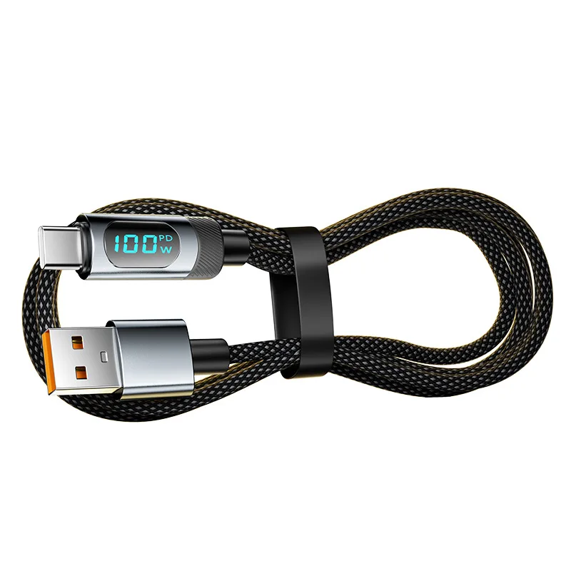 Pantalla digital inteligente de 100W Cable USB tipo C de carga rápida Cable de datos de pantalla digital para Huawei Xiaomi Samsung - imagen 2