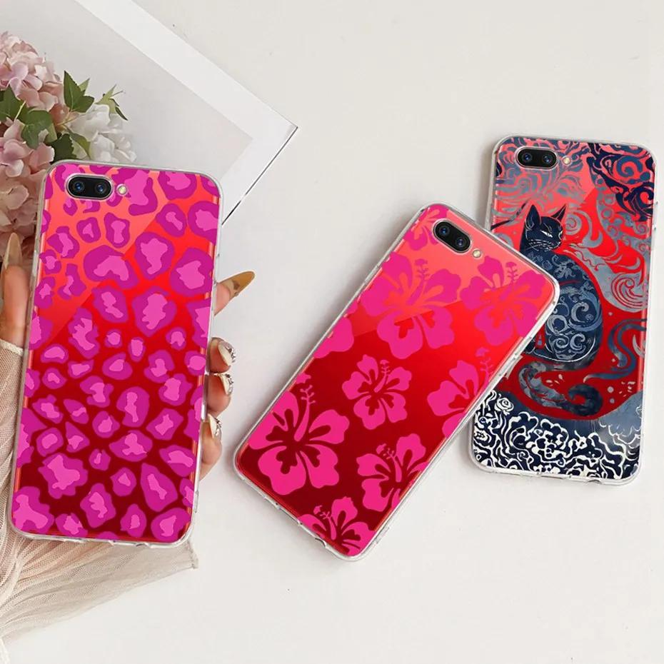 Funda transparente de TPU para OPPO A3S A5 (AX5), fundas de teléfono con patrón de nuevo estilo para Oppo A3s A5 AX5, fundas de silicona suave para parachoques - imagen 3