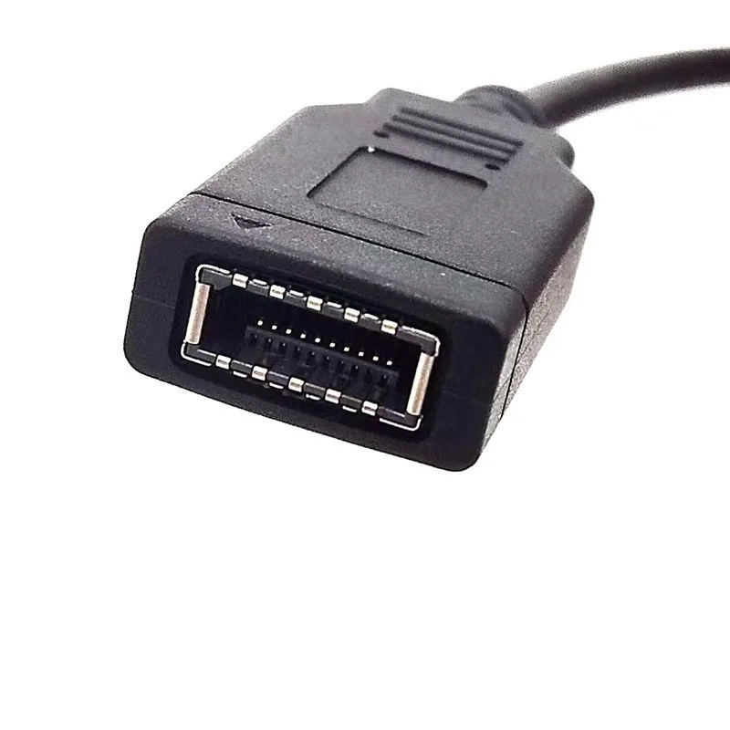 Conector de Cable USB 2,0 de 9 pines a tipo E, placa base interna de 9 pines a tipo KEY A a USB AM, carcasa de PC, adaptador tipo C de Panel frontal - imagen 3