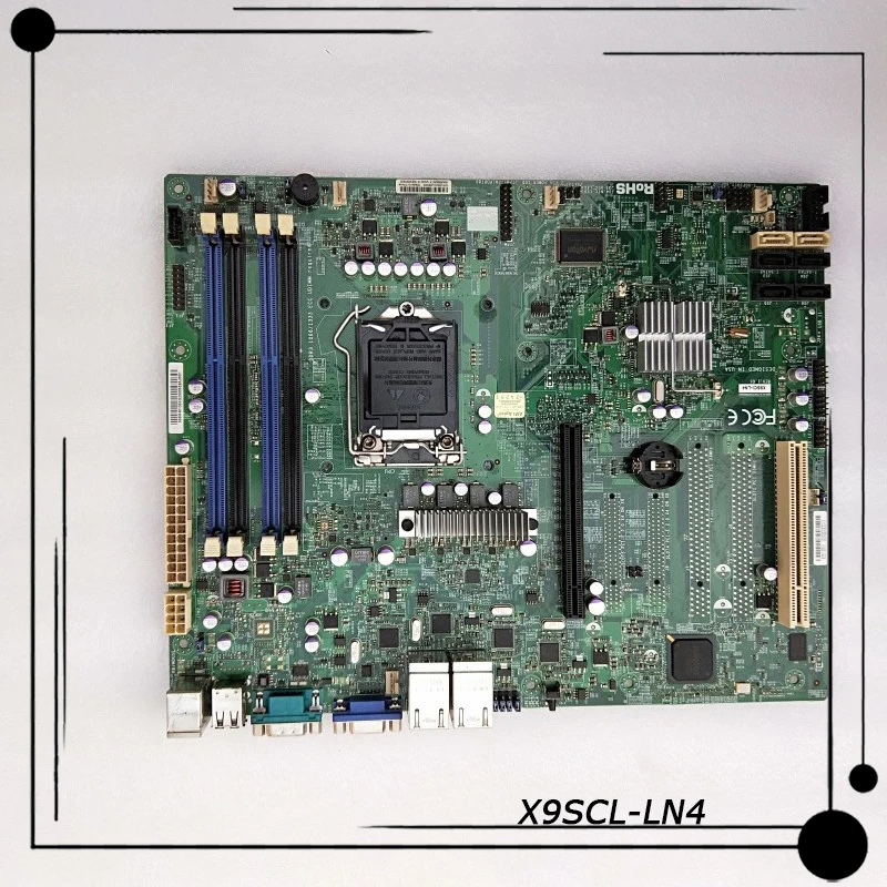 Placa base X9SCL-LN4 Original para Supermicro Servr, compatible con Chipset Pure ECC RAM C202, 1155 pines, compatible con Xeon E3-1200/Core i3
