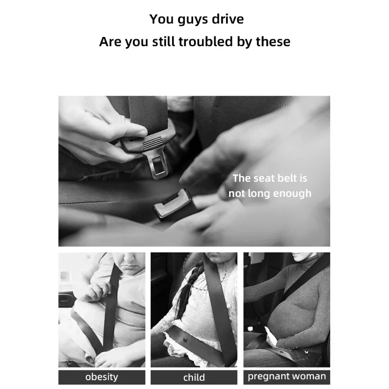 Extensor de cinturón de seguridad de coche de Metal de alta calidad, Clip con hebilla, extensión de correa de seguridad para coche, accesorios interiores automotrices para BMW - imagen 2