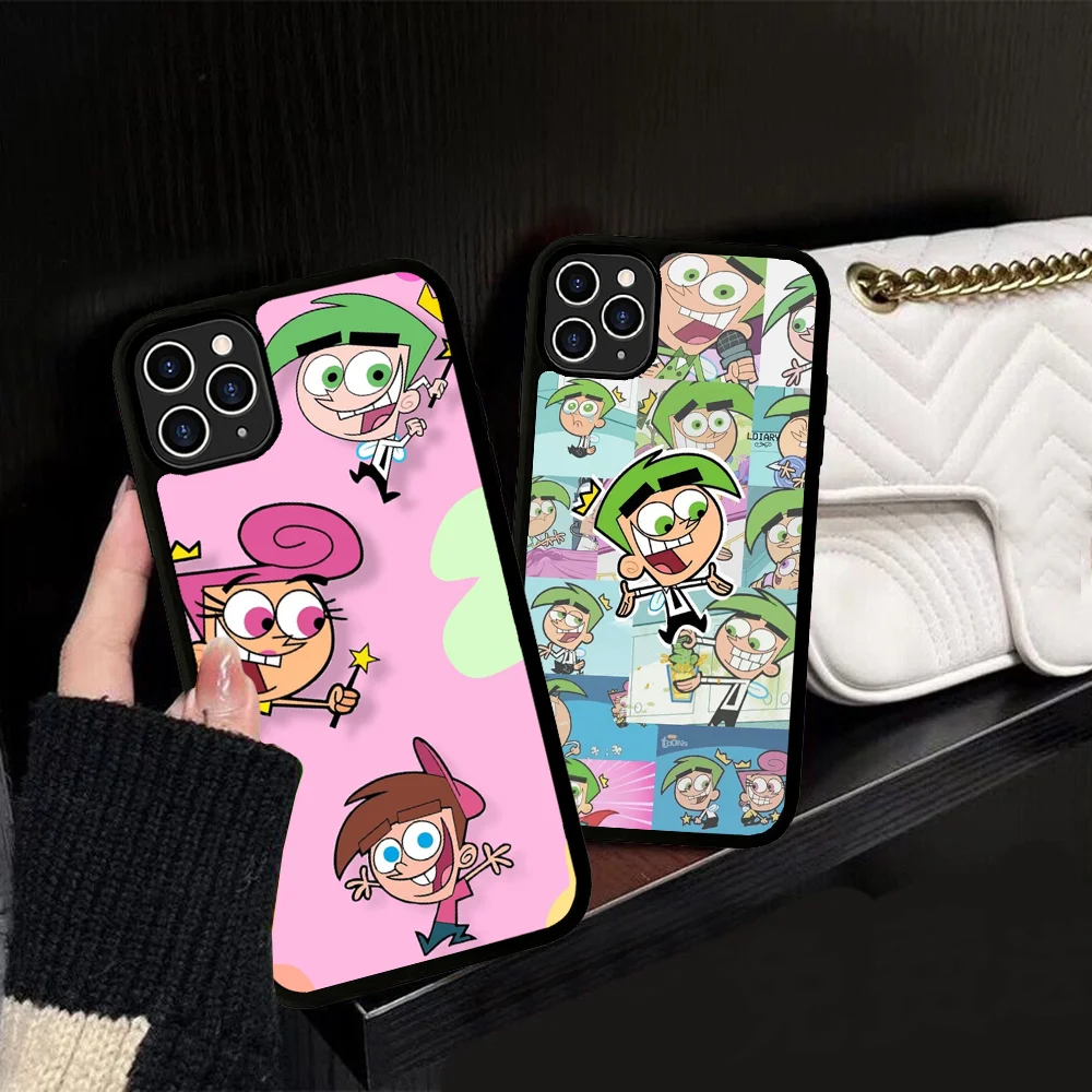 Funda de teléfono para padres bastante extraños, PC de silicona + TPU para IPhone 11 12 13 14 15 16 Plus Pro Max