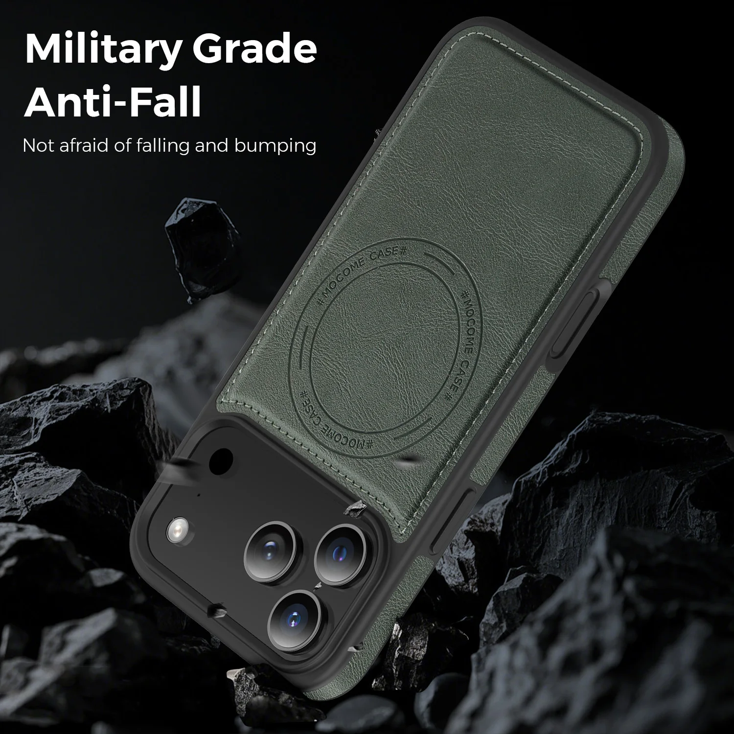 Funda Magsafe de carga magnética de cuero mate de lujo para iPhone 17 Air 16 E 15 14 Plus 13 12 11 Pro Max, funda suave a prueba de golpes