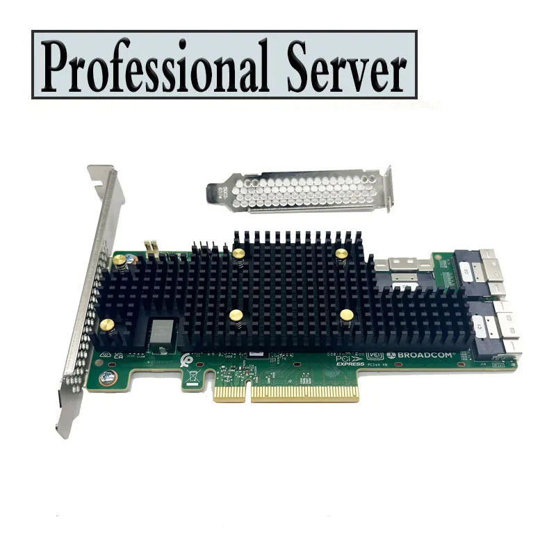 Broadcom eHBA 9600-24i 24 Int. Adaptador de almacenamiento trimodo, puertos PCIe SAS/SATA/NVMe