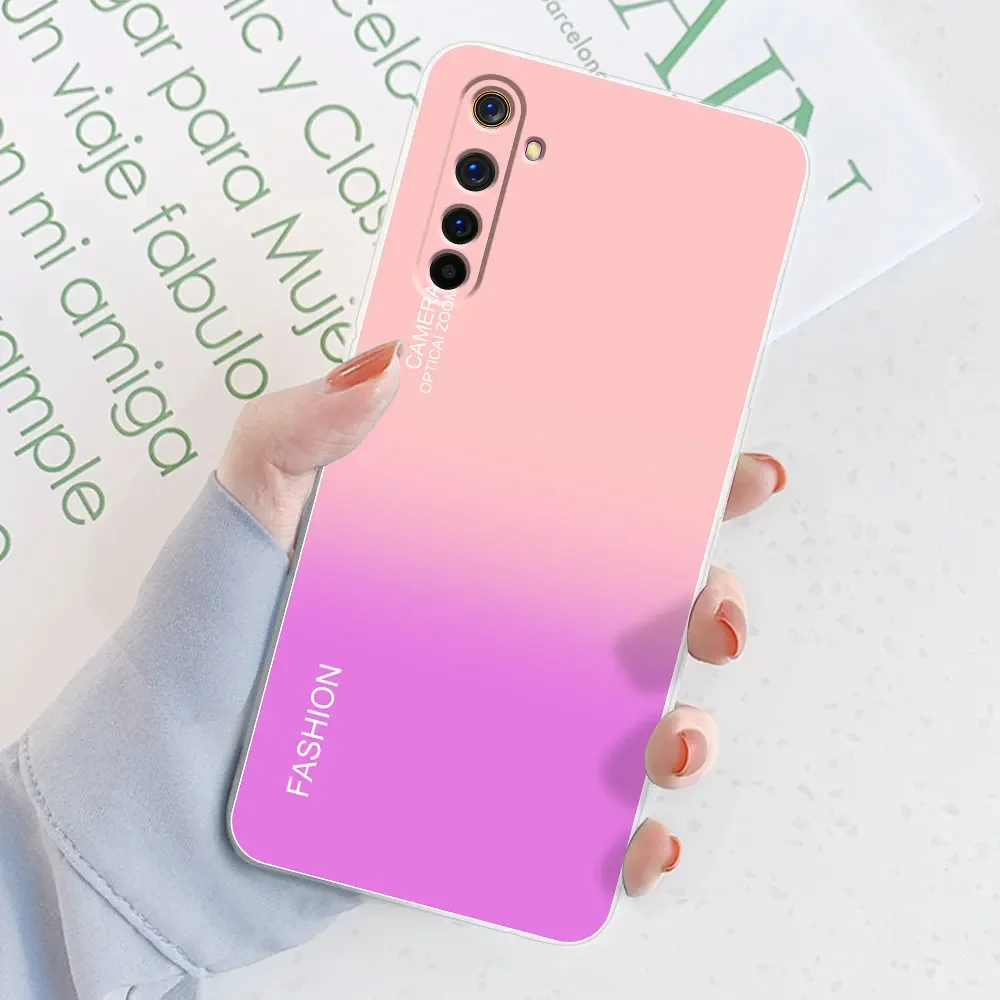 Para Realme 6 Funda Realme 6 Pro acuarela mármol fundas transparentes para Realme 6S Funda para Realme6 i Funda trasera de silicona - imagen 5