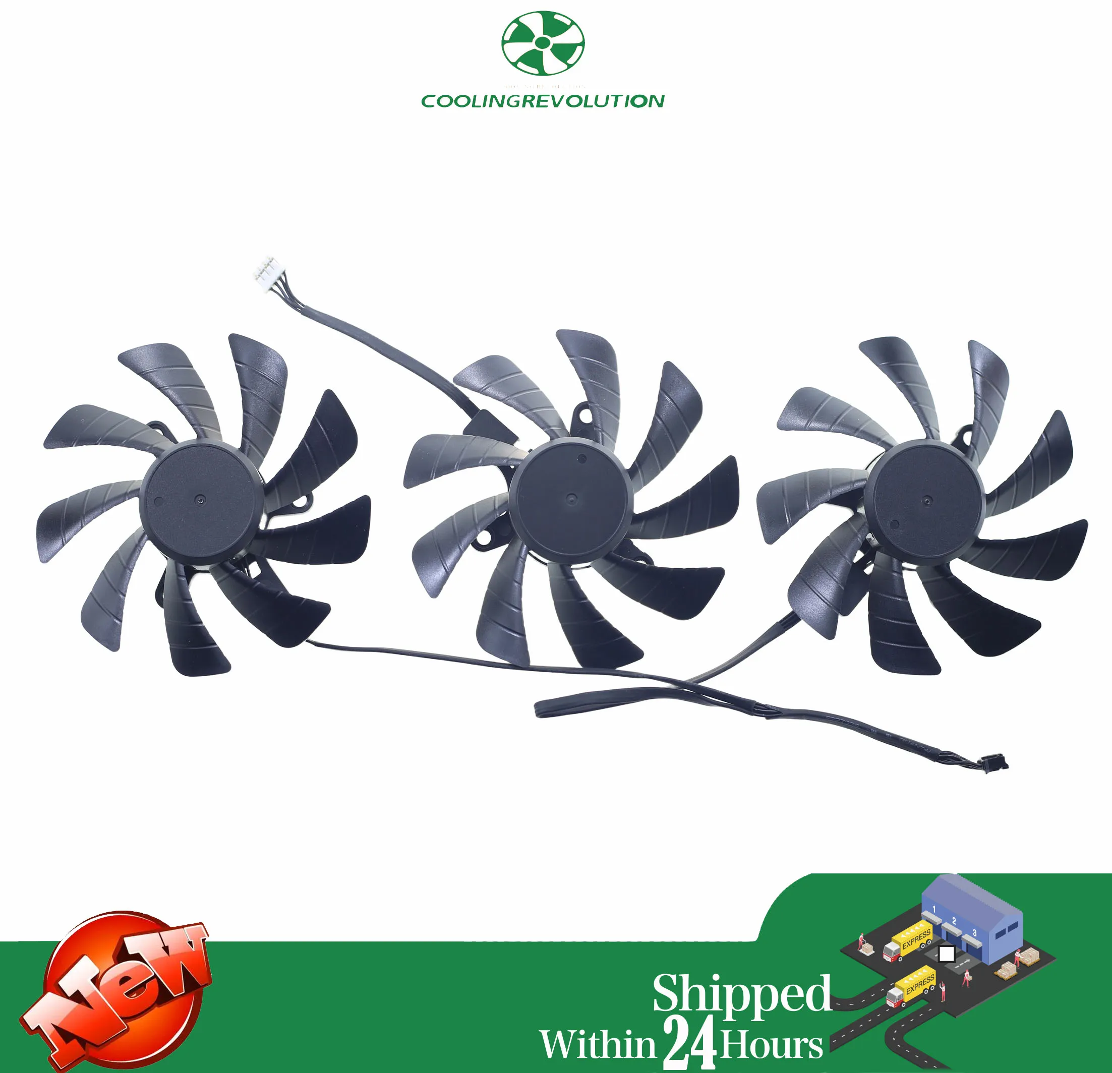 Cooler Ventilador GAINWARD RTX 3090 3080 3070 Phantom - 87MM 12V 4 pines - imagen 5