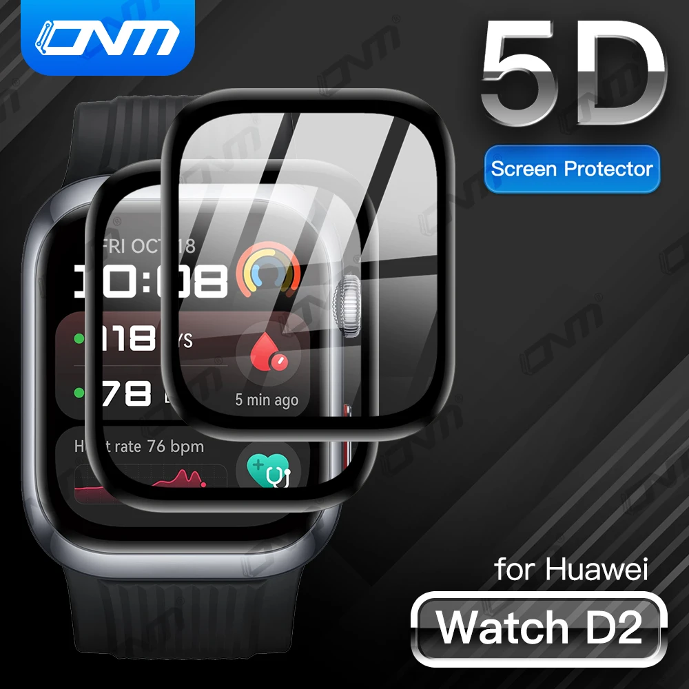 Película protectora 5D para Huawei Watch D2, Protector de pantalla antiarañazos, Protector de pantalla para reloj inteligente (no vidrio), accesorios - imagen 2
