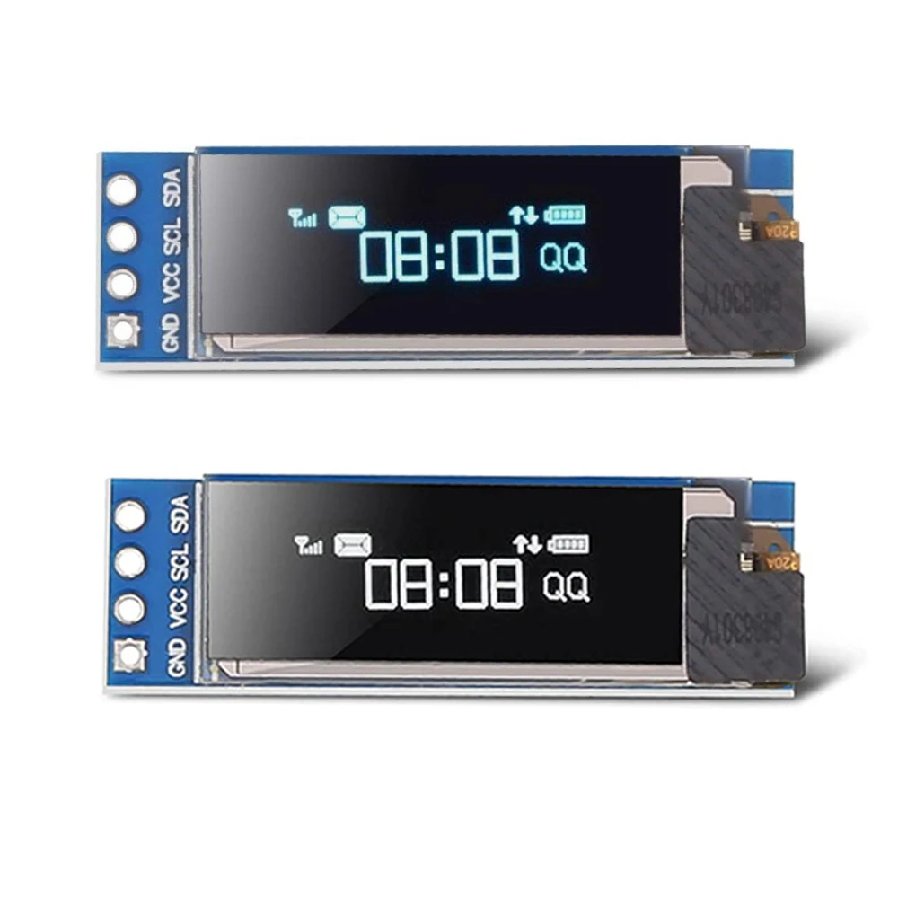 Módulo de pantalla LCD blanca OLED, interfaz IIC I2C SPI de 0,91 pulgadas, 6 pines, unidad de 0,91 ", placa SSD136 para Arduino Raspberry Pi SMT32 - imagen 2