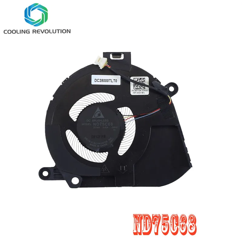 Ventilador de refrigeración de CPU para ordenador portátil ND75C68 EG50040S1-CM40-S9A DC5V 0.33A 4 pines para DELL Latitude 9520 0X77GN - imagen 2