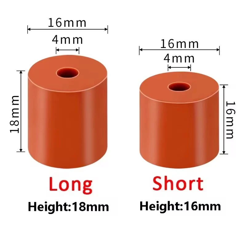 Pieza de impresora 3D, columna niveladora de cama caliente, nivelador de plataforma espaciadora sólida de silicona para CR10 Ender 3 V2 Prusa Anycubic Series Heatbed - imagen 2