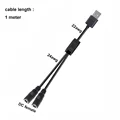 USB to 2 dc Female