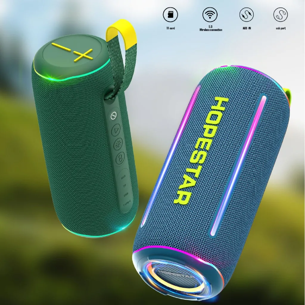Hopestar P58 Altavoz Bluetooth inalámbrico portátil 40W HIFI calidad de sonido subwoofer altavoz IPX6 impermeable reproductor de música al aire libre - imagen 2