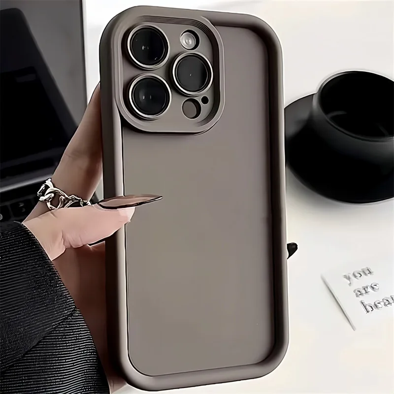 Funda de teléfono de silicona suave de lujo para iPhone 15 Pro Max fundas iPhone 14 13 12 11 XS X XR 7 8 15 Plus cubierta de caramelo de parachoques a prueba de golpes - imagen 3