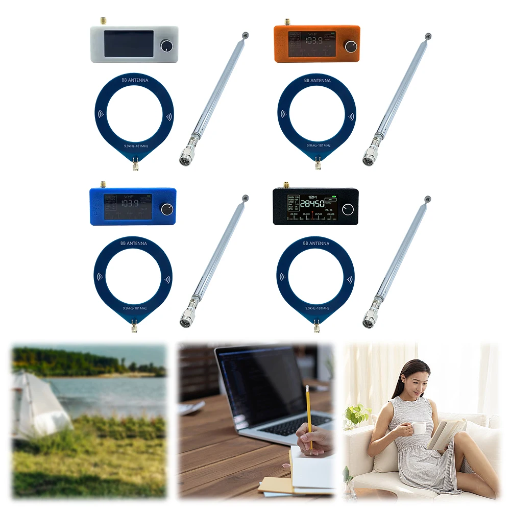 SI4732 0.5-108mhz Pocket Mini Radio LSB USB AM FM FM/AM Radio with 2pcs Antenna All Band Radio Receiver HF SW MW VHF Radio - imagen 4