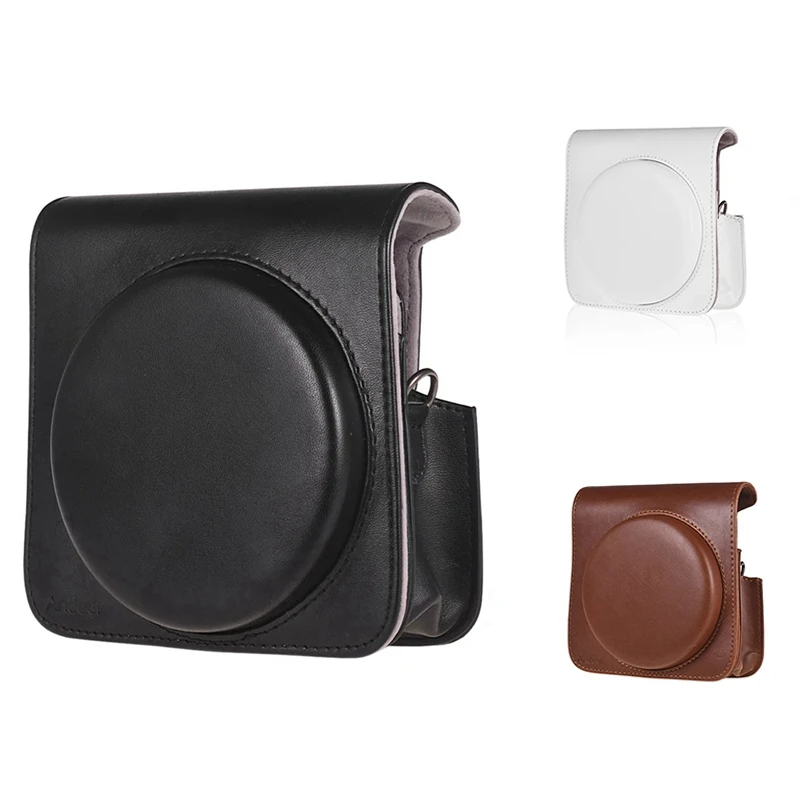 Bolsa de cuero HOT-PU para cámara, funda con correa para Fujifilm Instax Square SQ6, película instantánea