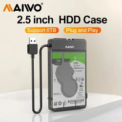 MAIWO Caja externa USB 3.0 de 2.5 pulgadas HDD SSD SATA