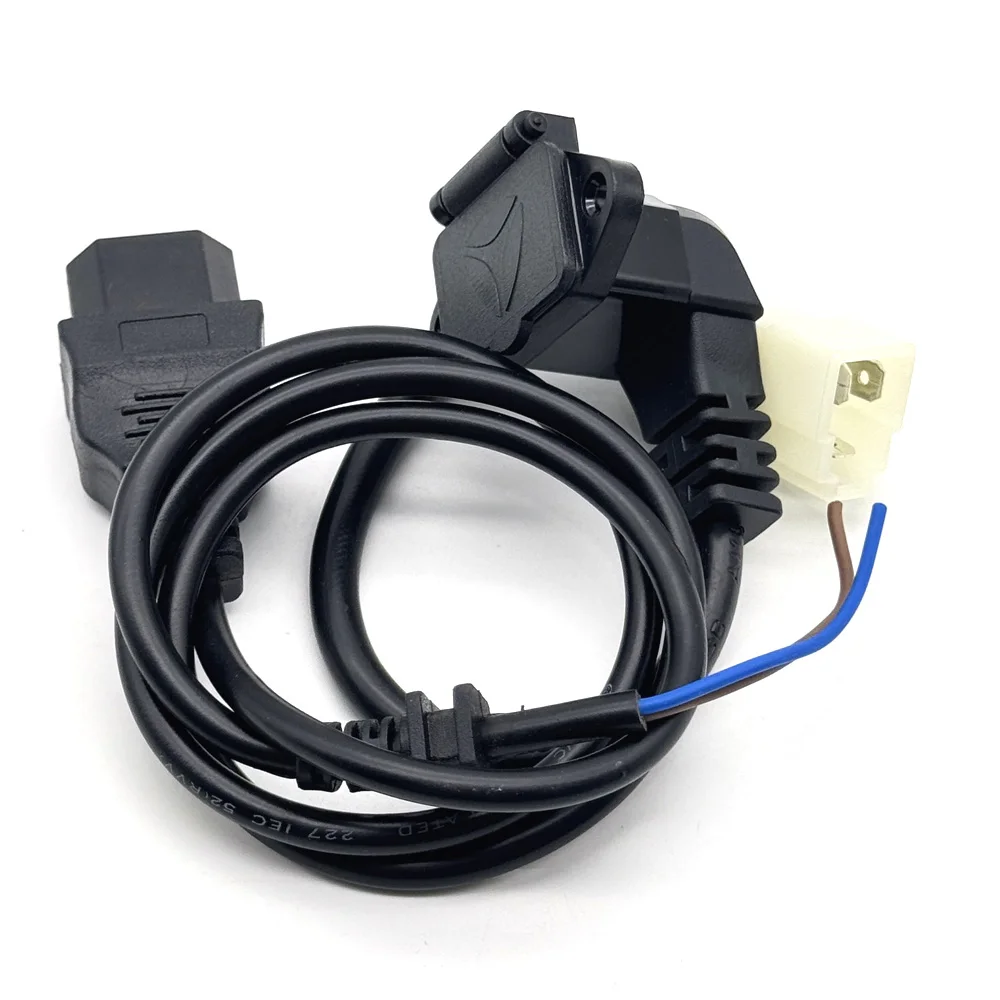 Cable de carga para patinete eléctrico de 3 pines, conector macho/enchufe hembra de 3 pines con Cable de conversión de energía de batería - imagen 5