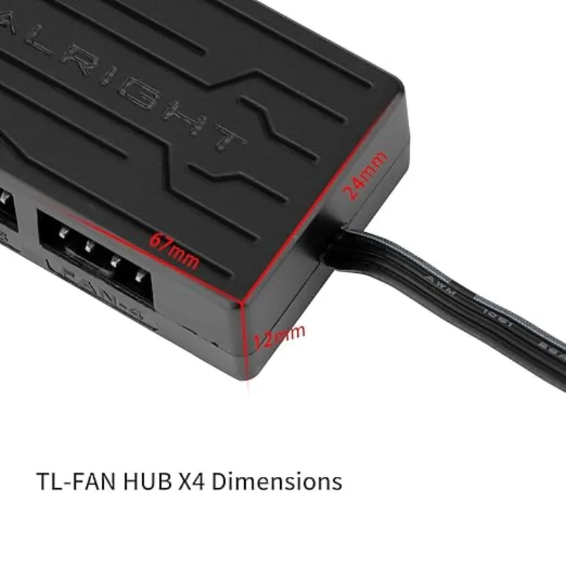 Controlador de ventilador Thermalright FAN HUB X4 PWM, concentrador de refrigeración de interfaz múltiple de 4 puertos y 4 pines para 4 grupos de ventiladores de PC, cable de alimentación SATA - imagen 5