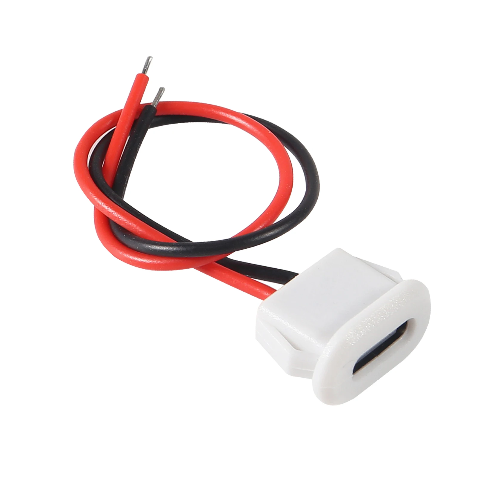 Conector USB USB tipo C resistente al agua, base hembra de compresión directa, interfaz de carga con cable de soldadura, 5 uds. - imagen 5