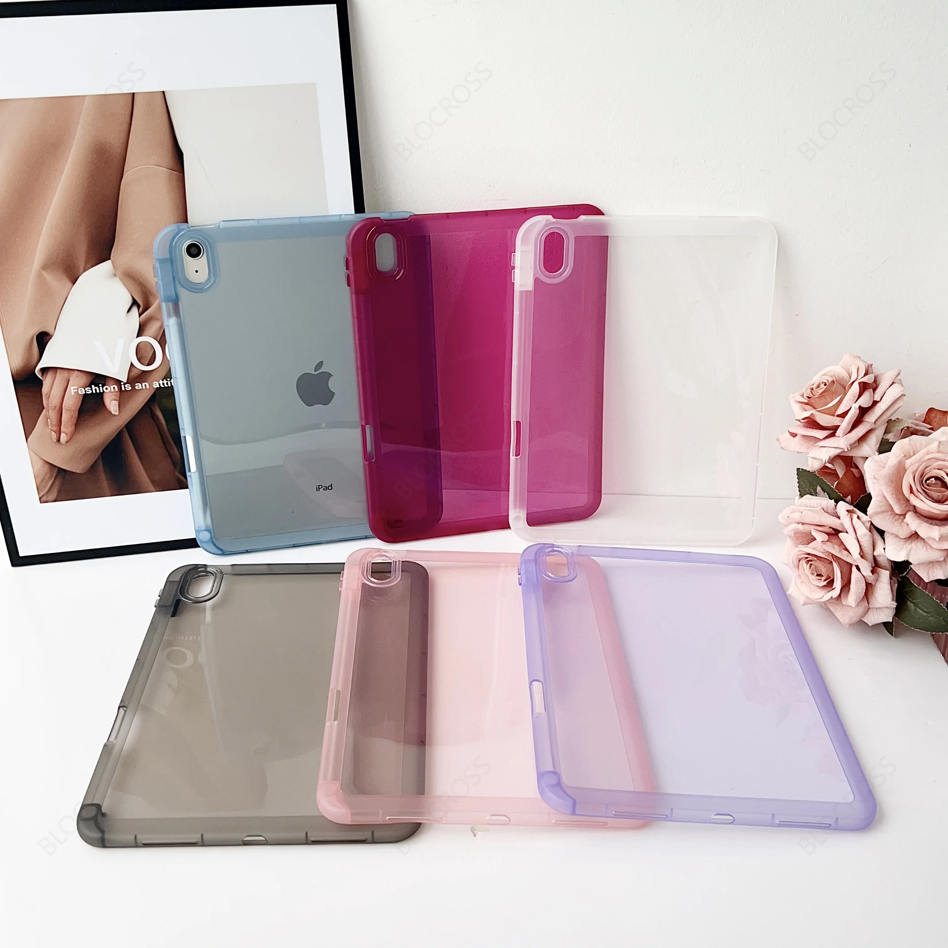 Para iPad 5th 6th 9,7 "7th 8th 9th 10,2" Air 4 Air 5 Air 11 A16 2025 Pro11 10th iPad mini 4 5 6 7 PC duro + funda con soporte de TPU - imagen 2