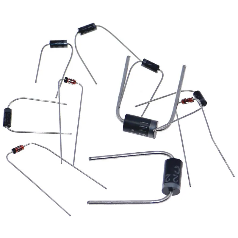 Kit de caja de diodos 100 Uds rectificador Schottky 1N4007 1N4148 1N5817 1N5408 1N5822 1N5399 FR107 FR207 juegos de paquete de diodos - imagen 4