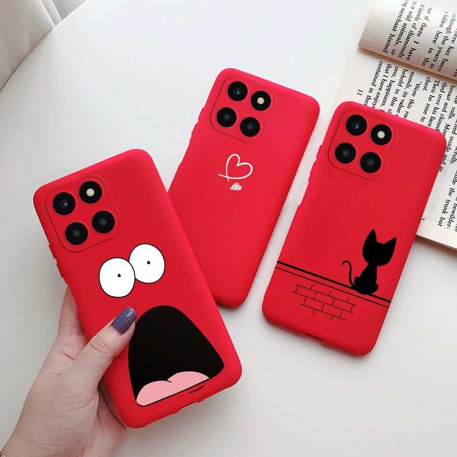 Funda de silicona con dibujos animados para Huawei, carcasa trasera suave para Honor X6a, Honor X6a, X6, A, X, 6a