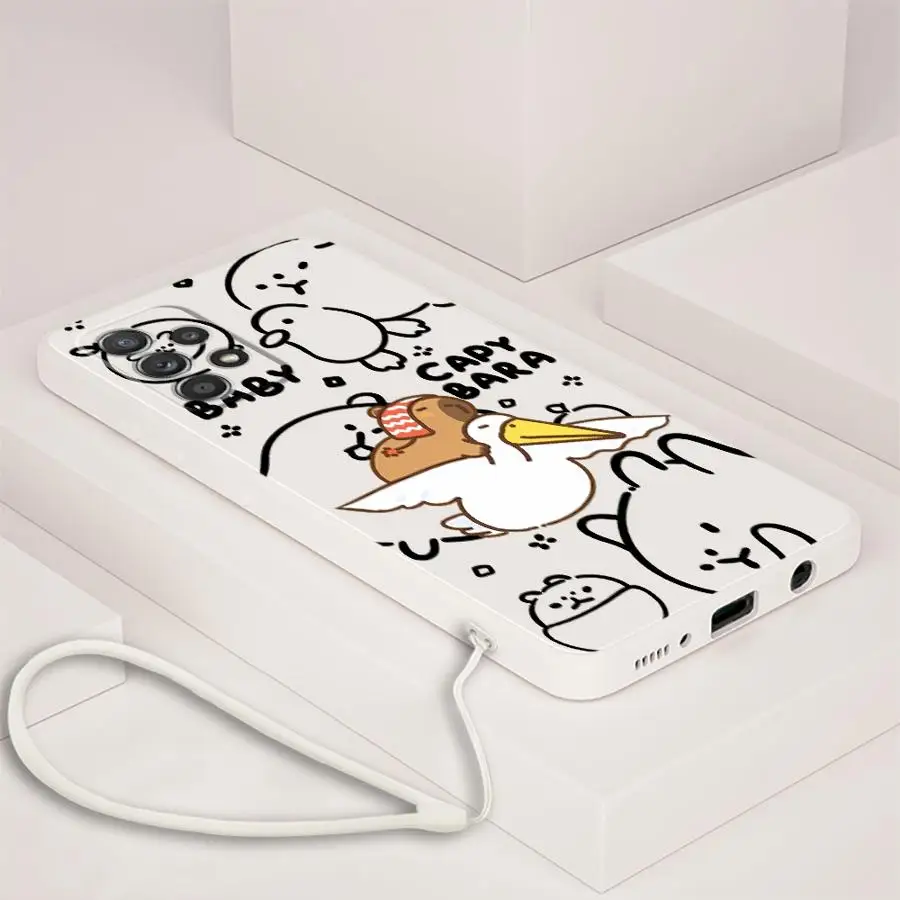 Funda de teléfono con dibujos de pareja de ganso para Samsung Galaxy A35 A16 A51 A36 A26 A15 A11 A12 A22 A52 A34 A13 A14 A24 funda blanda - imagen 4