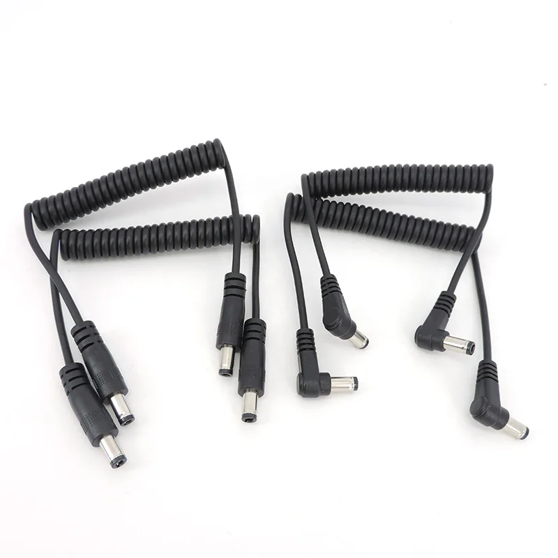 Cable de alimentación CC macho a macho con conector de resorte, enchufe de 5,5mm x 2,1mm, Cable de extensión de 5,5x2,5mm para cámara CCTV - imagen 2
