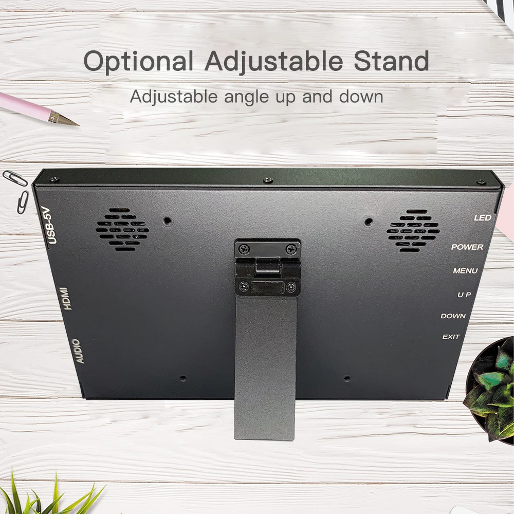 LESOWN pantalla táctil ancha 7 10,1 pulgadas Monitor de ordenador portátil IPS 1024x600 pantalla pequeña HDMI extendida para Raspberry Pi - imagen 5