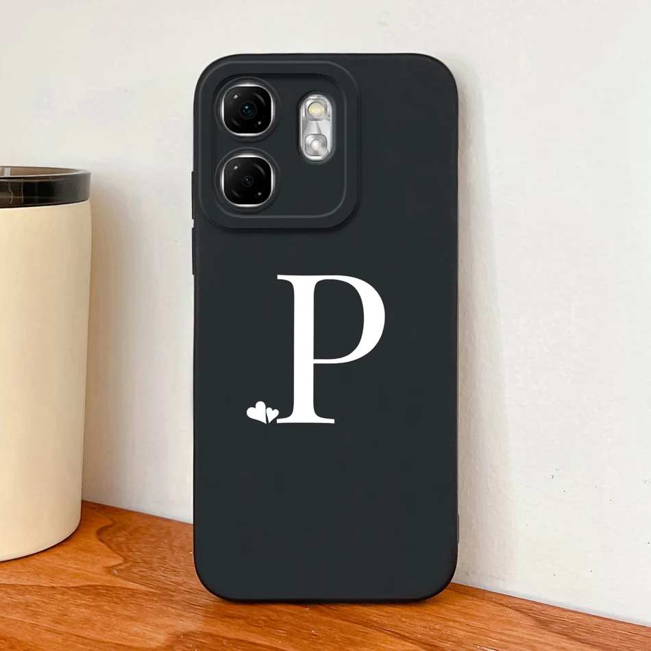 Para Infinix Smart 9 HD funda trasera con letras de corazón pequeño para Infinix Smart9 HD parachoques de protección de cámara de silicona líquida suave - imagen 5