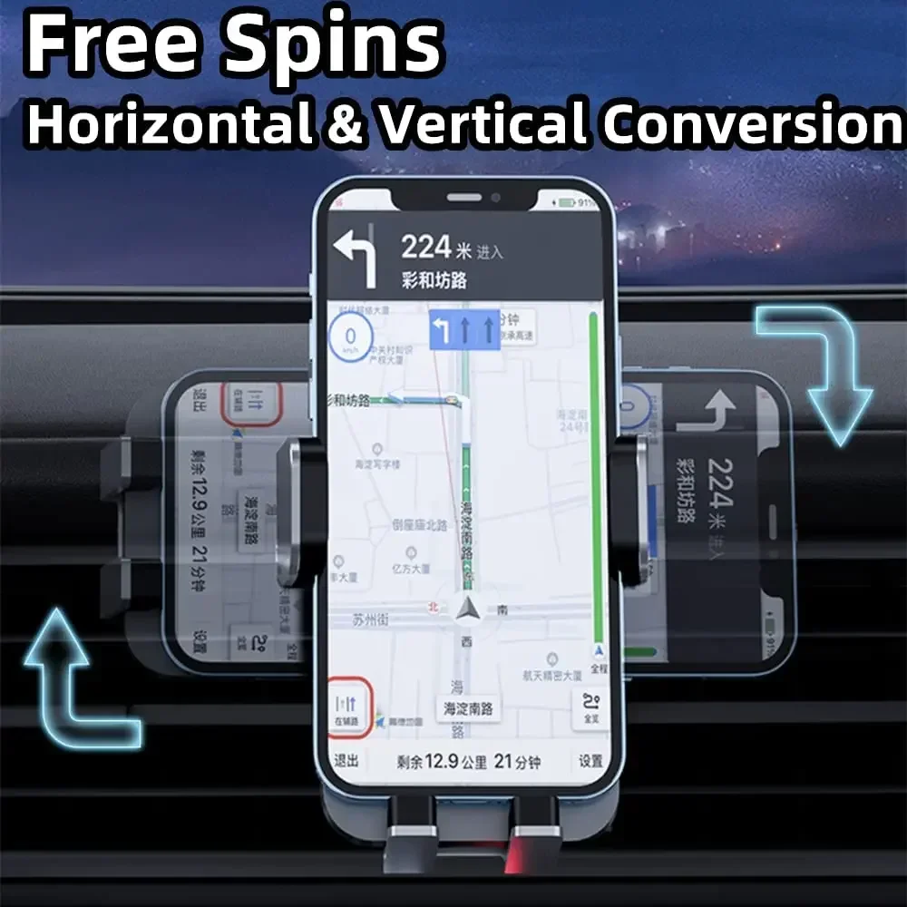 Cargador de coche inalámbrico de doble bobina de 15W para Samsung Galaxy Z Flip 4 3 S22 S21 iPhone abrazadera automática soporte de montaje de teléfono de carga rápida para coche - imagen 2