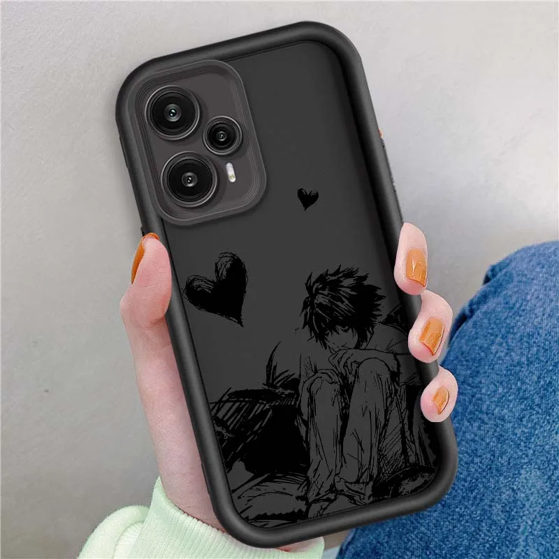 L Lawliet muerte para Xiaomi Poco X3 X4 X5 X6 X7 C65 C75 M4 M5 M5S F6 F4 F5 Pro GT NFC ojo escalera funda de teléfono - imagen 2